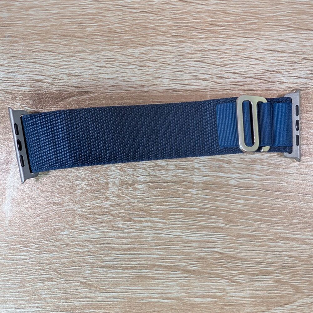 Apple Watch Nylon Sport Loop Band Blue Adjustable 42mm 44mm 45mm